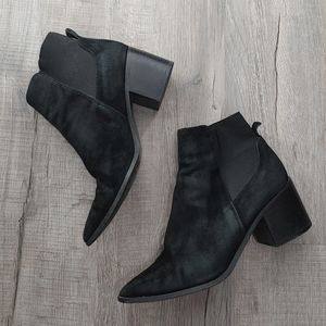 Aldo Black Suede Ankle Boots